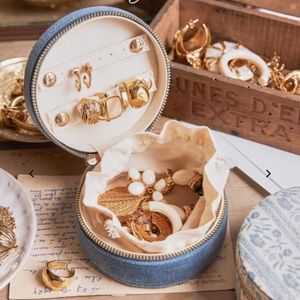 NWOT Sezane Powder Blue Jewelry Case